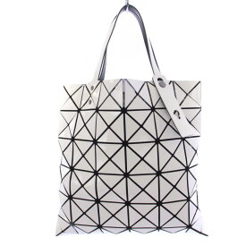 【中古】バオバオ イッセイミヤケ BAOBAO ISSEY MIYAKE LUCENT BASICS トートバッグ ハンドバッグ PVC 白 ホワイト 黒 ブラック BB55-AG053 /BM レディース 【ベクトル 古着】 240424