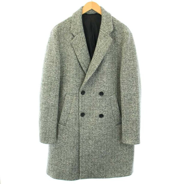 楽天市場】【中古】ザラ ZARA チェスターコート ダブル アウター 総柄 