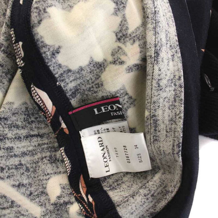 楽天市場】【中古】レオナール LEONARD 21AW ウール 切替 ニット 