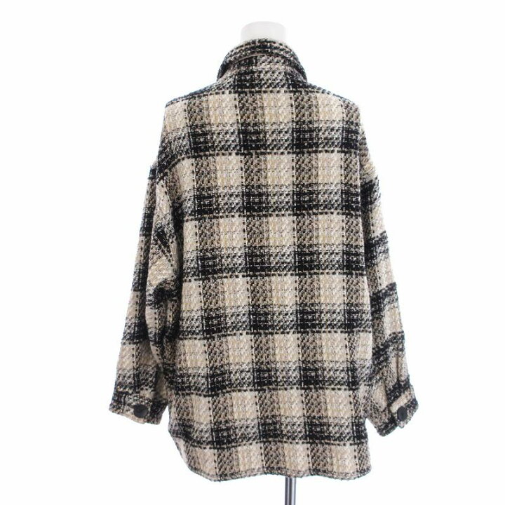 楽天市場】【中古】ザラ ZARA ツイードジャケット アウター チェック柄 