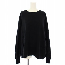 【中古】トゥジュー TOUJOURS ニット セーター クルーネック カシミヤ混 長袖 F 黒 /TK レディース 【ベクトル 古着】 250501
