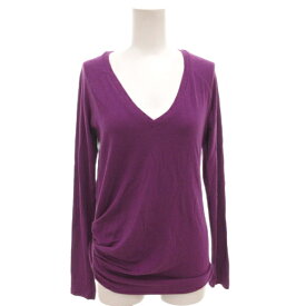 【中古】スポーツマックスコード マックスマーラ SPORTMAX CODE カットソー 長袖 アンゴラ混 S 紫 パープル Vネック /FF レディース 【ベクトル 古着】 251020