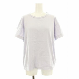 【中古】アーペーセー A.P.C. Tシャツ カットソー 半袖 クルーネック ロゴプリント M ラベンダー 23206-1-93591 /KU レディース 【ベクトル 古着】 250724