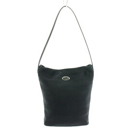 【中古】オーチバル ORCIVAL オーシバル ラフィアライクレザーショルダーバッグ ハンドバッグ ナイロン ロゴプレート 黒 ブラック AS32-114-01 /YT レディース 【ベクトル 古着】 251016