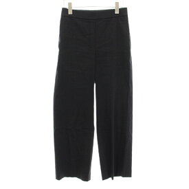 【中古】セオリー Theory ECO CRUNCH WASH EASY CROP PANT クロップドパンツ ストレート ストレッチ 麻 リネン 00 紺 ネイビー 01-9106028-890 /KU レディース 【ベクトル 古着】 251020