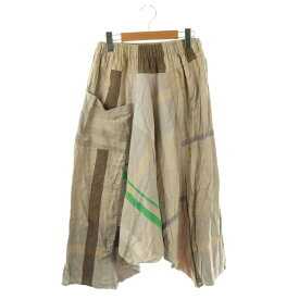 【中古】玉木新雌 タマキニイメ tamaki niime サルエルパンツ ベージュ グレージュ マルチカラー /ES レディース 【ベクトル 古着】 260123