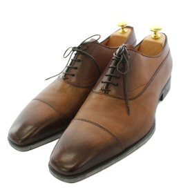 【中古】ファビ FABI Sarto Recamier ビジネスシューズ レザー シューキーパー付き 8 ブラウン /BM メンズ 【ベクトル 古着】 260901