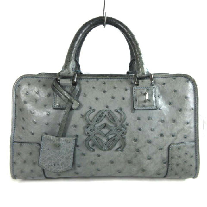 楽天市場】【中古】ロエベ LOEWE アマソナ28 オーストリッチ レザー 