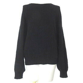 【中古】ザラ ZARA ニット セーター 長袖 ボリューム袖 紺 ネイビー M レディース 【ベクトル 古着】 240416