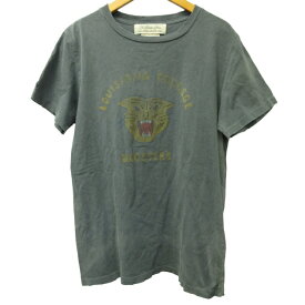 【中古】レミレリーフ REMI RELIEF プリント Tシャツ カットソー 半袖 紺 ネイビー M 1011 IBO44 メンズ 【ベクトル 古着】 231011