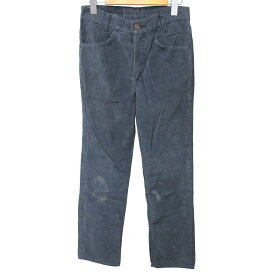 【中古】リーバイス Levi's 719-1517 80s ヴィンテージ コーデュロイパンツ ストレートパンツ スラックス 紺 ネイビー W29 L30 約S-M 1025 STK メンズ 【ベクトル 古着】 231103