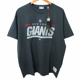 【中古】未使用品 キスニューヨークシティ KITH NYC ×NFL コラボ タグ付き 23年製 1925 GIANTS VINTAGE TEE プリントTシャツ カットソー ボックスロゴ 半袖 グレー Lサイズ 0430 メンズ 【ベクトル 古着】 240430