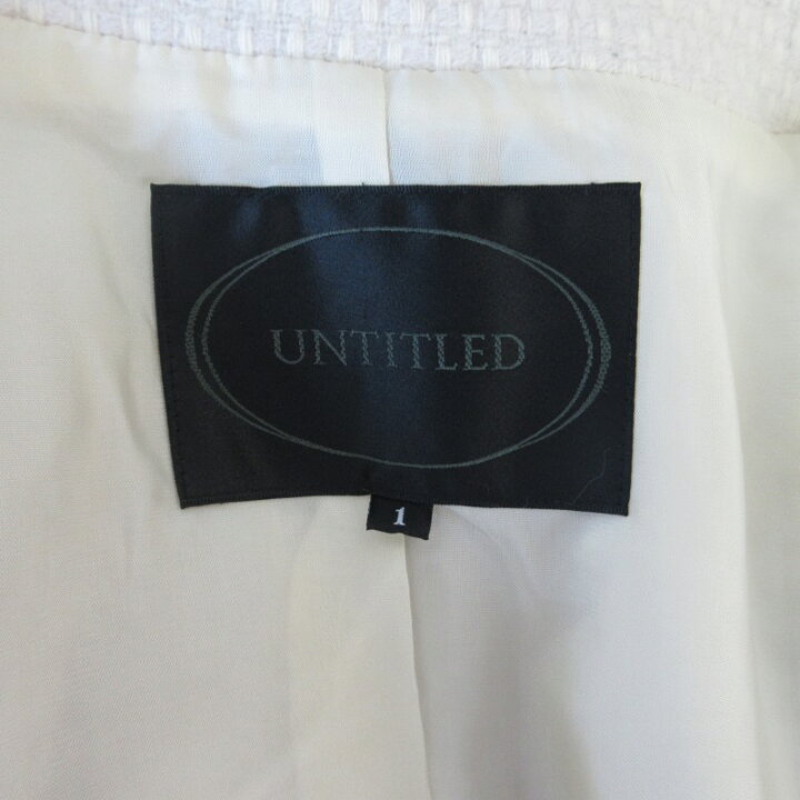 楽天市場】【中古】アンタイトル UNTITLED アンゴラツイードコート  