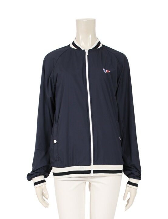 楽天市場】【中古】メゾンキツネ MAISON KITSUNE ブルゾン ネイビー 白 