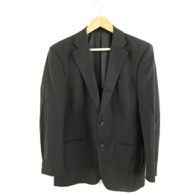 【中古】ダンカン DANKAN テーラードジャケット ピンストライプ 長袖 黒 *A110 メンズ 【ベクトル 古着】 240501
