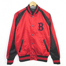 【中古】ティーエムティー TMT VINTAGE SATIN REVERSIBLE BLOUSON スカジャン リバーシブル S レッド/チャコール TJK-F1902 2sa5343 メンズ 【ベクトル 古着】 240120