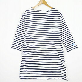 【中古】オーチバル ORCIVAL オーシバル バスクシャツ ワンピース カットソー 7分袖 1 ボーダー 2sa6740 レディース 【ベクトル 古着】 250815