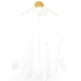 【中古】La camiceria di Piero ワイシャツ ドレスシャツ 白 ホワイト 約L メンズ 【ベクトル 古着】 231227