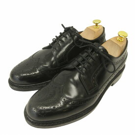 【中古】ジャランスリワヤ Jalan Sriwijaya ビジネスシューズ ドレスシューズ 革靴 フォーマル レザー 皮革 ハイシャイン 黒 ブラック 7.5 約25.5cm 99037 1663 メンズ 【ベクトル 古着】 240427
