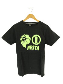 【中古】ネスタブランド NESTA BRAND Tシャツ 半袖 ロゴ クルーネック 黒 L QQQ メンズ 【ベクトル 古着】 240312