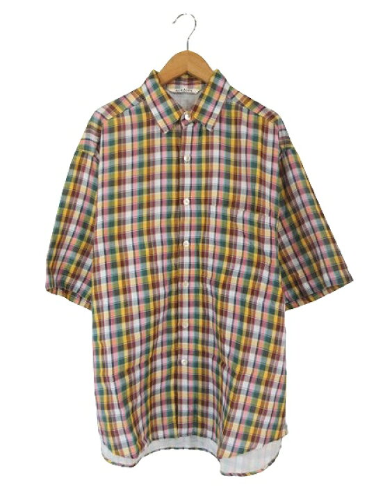 楽天市場】【中古】オーラリー AURALEE シャツ 半袖 前開き ボタン 胸 