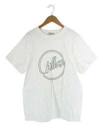 【中古】チラックス CHILLAX Tシャツ クルーネック 半袖 ロゴ プリント サイズM 白 QQQ メンズ 【ベクトル 古着】 250206