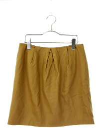【中古】スピック&スパン Spick&Span スカート ミニ タック ウール アンゴラ カシミヤ 38 ベージュ /ew レディース 【ベクトル 古着】 180215 ブランド古着ベクトルプレミアム店