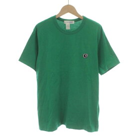 【中古】コムデギャルソンシャツ COMME des GARCONS SHIRT Tシャツ カットソー ロゴ クルーネック S21116 半袖 M 緑 グリーン /DK メンズ 【ベクトル 古着】 230808