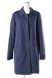 【中古】 セオリー theory IGHT POPLINCAR COAT コート ステンカラー 中綿 S 青 ブルー /hn0420 レディース 【ベクトル 古着】 190420