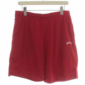 【中古】アンディフィーテッド UNDEFEATED ショートパンツ ハーフ ショーツ メッシュ イージー L 赤 レッド /KW ■GY03 メンズ 【ベクトル 古着】 231212