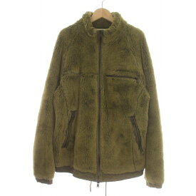 【中古】ノンネイティブ nonnative リバティ LIBERTY コラボ 17AW エクスプローラー パイル ボア ジャケット ジップアップ 3 L 緑 グリーン NN-J3213 /IR ■GY18 メンズ 【ベクトル 古着】 240224