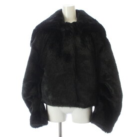 【中古】プランクプロジェクト PRANK PROJECT 23AW Faux Fur Short Jacket フェイクファー ショート ジャケット コート F 黒 ブラック 31232166101 /KW ■GY19 レディース 【ベクトル 古着】 240226