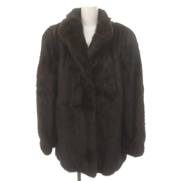 楽天市場】【中古】サガミンク SAGA MINK 銀サガ 毛皮 ファーコート 