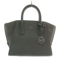 【中古】マイケルコース MICHAEL KORS アヴリル ハンドバッグ ショルダー 2WAY レザー スエード ロゴ シ…