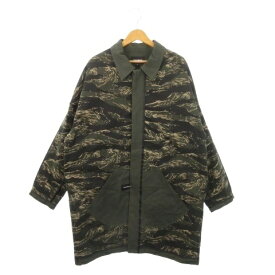 【中古】エルビラ ELVIRA コート M ブラウン 緑 グリーン カーキ カモフラ柄 /MN26 ■GY01 メンズ 【ベクトル 古着】 251219