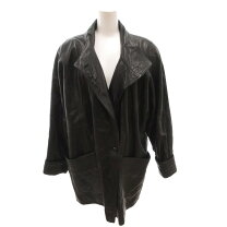 楽天市場】レザー ジャケット 古着 レディース 黒の通販