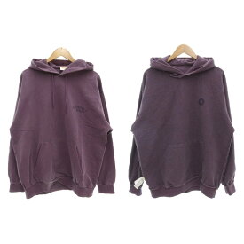 【中古】フリークスストア FREAKS STORE ×ジョナスクレアッソン JONAS CLAESSON コラボ リバーシブル スウェットパーカー フーディー L パイル地 紫 パープル /GV メンズ 【ベクトル 古着】 251218