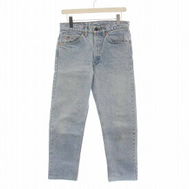 【中古】リーバイス Levi's 505 575工場 デニムパンツ ジーンズ USED加工 W31 L32 ライトブルー 青 40505-0214 /YM メンズ 【ベクトル 古着】 240116