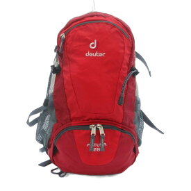 【中古】ドイター deuter フューチュラ FUTURA 28 リュックサック デイバッグ アジャスターバックル メッシュポケット 赤 レッド グレー /NU ■GY06 メンズ レディース 【ベクトル 古着】 260307