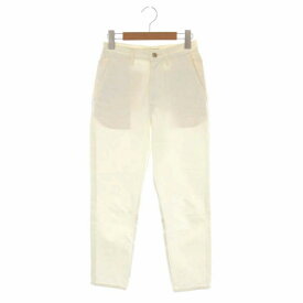 【中古】マッキントッシュ MACKINTOSH MUSE de Deuxieme Classe取り扱い 22SS CROPPED デニムパンツ ジーンズ テーパード ジッパーフライ 4 白 ホワイト /CM ■OS レディース 【ベクトル 古着】 230511