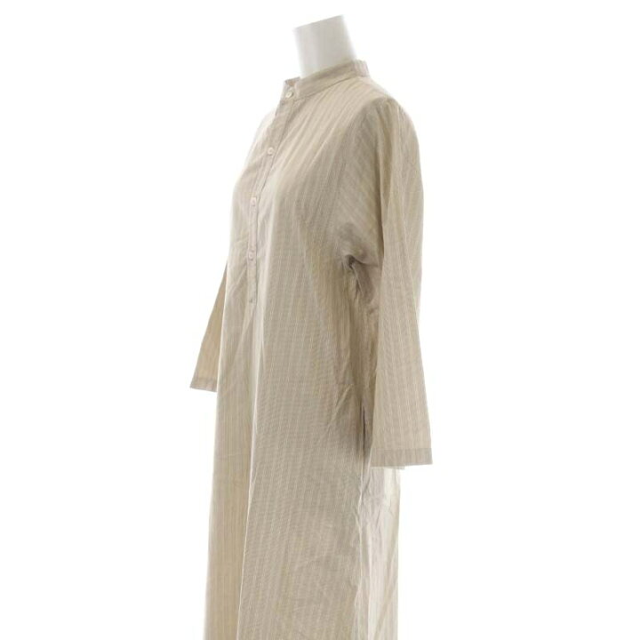 CristaSeya クリスタセヤ シャツワンピース S ベージュ 【古着】【中古】 
