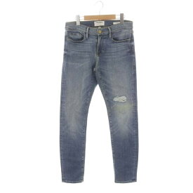 【中古】フレームデニム FRAME DENIM LE GARCON加工 デニムパンツ ジーンズ スキニー 25 青 ブルー /AO ■OS レディース 【ベクトル 古着】 230907