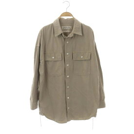 【中古】レミレリーフ REMI RELIEF レミレリーフ LAppartemen取扱い Chambray シャツ シャンブレーシャツ オーバーサイズ 長袖 ヴィンテージライク F ベージュ /HS ■OS レディース 【ベクトル 古着】 230912