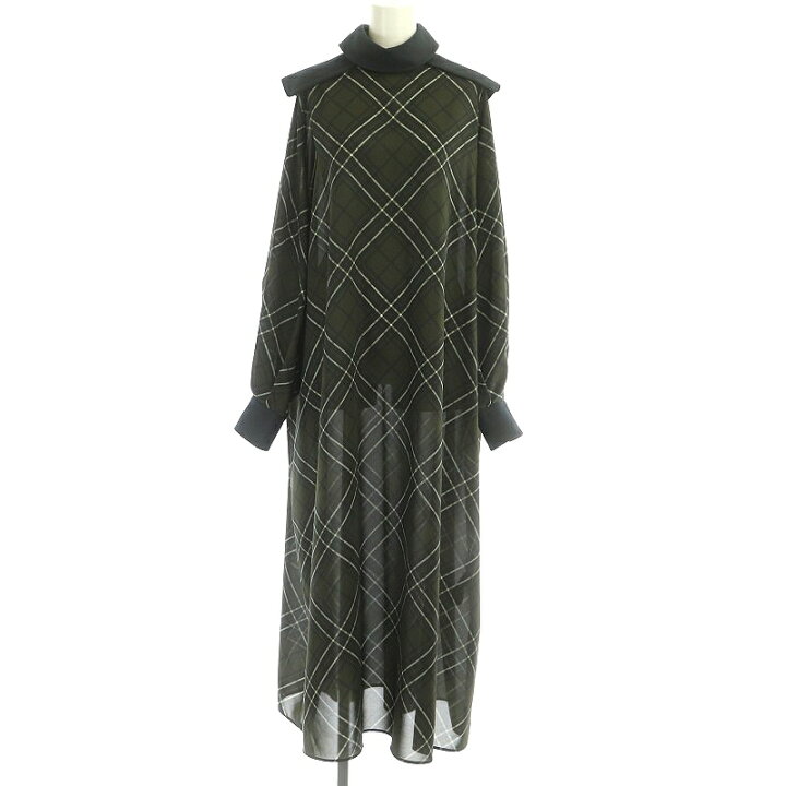 楽天市場】【中古】ザ リラクス THE RERACS 22AW CHECK PRINT DRESS 
