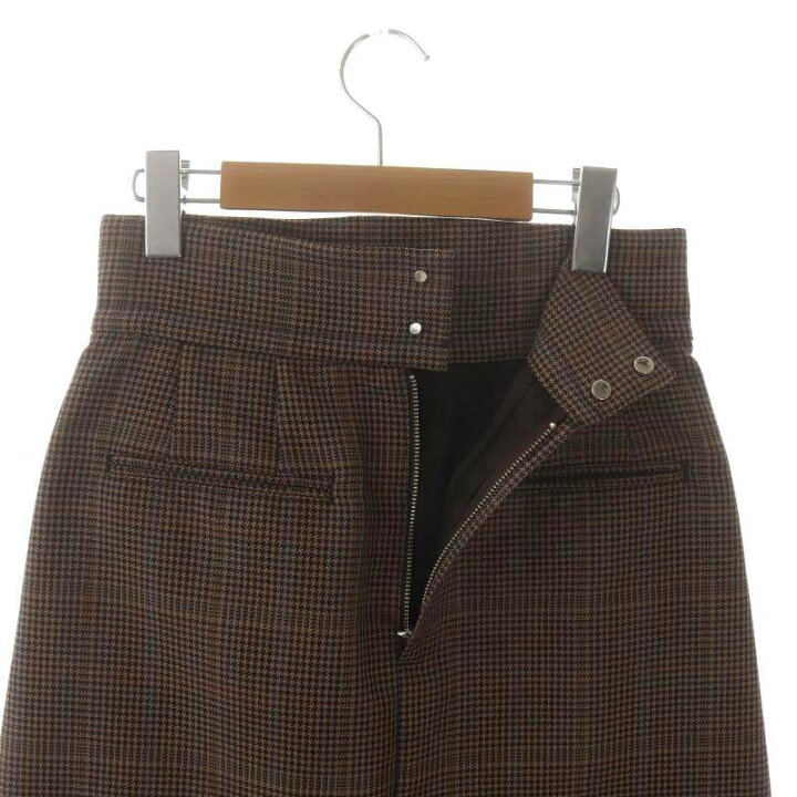 madebyMINA]千鳥格子柄フリンジロングスカート | レディースファッション通販 - DHOLIC 美品♡マルティニーク♡千鳥格子柄タイトスカート♡ベルト付
