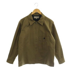 【中古】マーガレットハウエル MARGARET HOWELL 22SS FEATHERWEIGHT COTTON POPLIN ジャケット S カーキ /MF ■OS メンズ 【ベクトル 古着】 231213