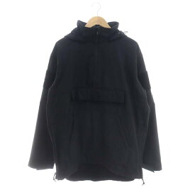 【中古】ロスコ ROTHCO 23AW AP STUDIO取扱い アノラック ハーフジップパーカー ジャケット フード プルオーバー L 黒 ブラック /DO ■OS レディース 【ベクトル 古着】 240118