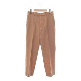 【中古】コルピエロ col pierrot HIGHT WAIST PANTS ドゥーズィエムクラス取扱い パンツ スラックス テーパード センタープレス ジップフライ ウール 36 S ピンクベージュ /YQ ■OS レディース 【ベクトル 古着】 240129