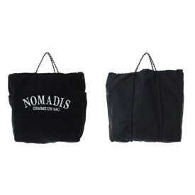 【中古】ノマディス NOMADIS SAC BOA リバーシブル トートバッグ ハンドバッグ ロゴ 黒 ブラック /SR18 レディース 【ベクトル 古着】 240125