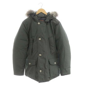 【中古】ウールリッチ WOOLRICH ARCTIC DETACHABLE FUR PARKADOWN JACKET ダウンジャケット アウター フード M カーキ /MI ■OS ■ メンズ 【ベクトル 古着】 240219